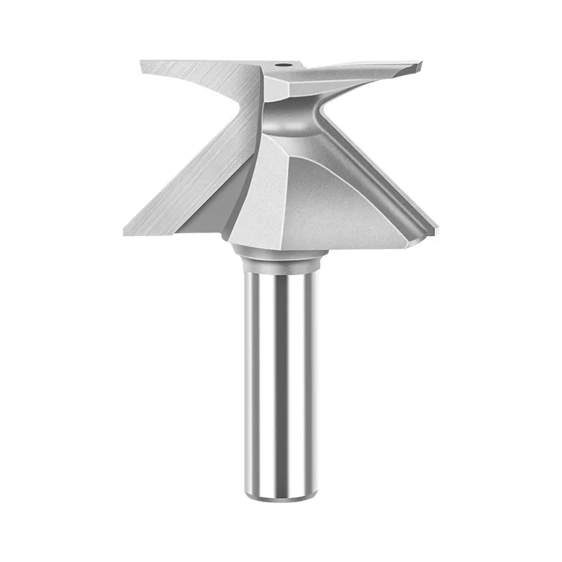 R30 Arc Bending Integrated Forming Router Bit, 1/2" Shank Solid Carbide Woodworking Cutter for Wooden Doors & Wall Cabinets, No-Fill Softening Process Milling Tool for CNC